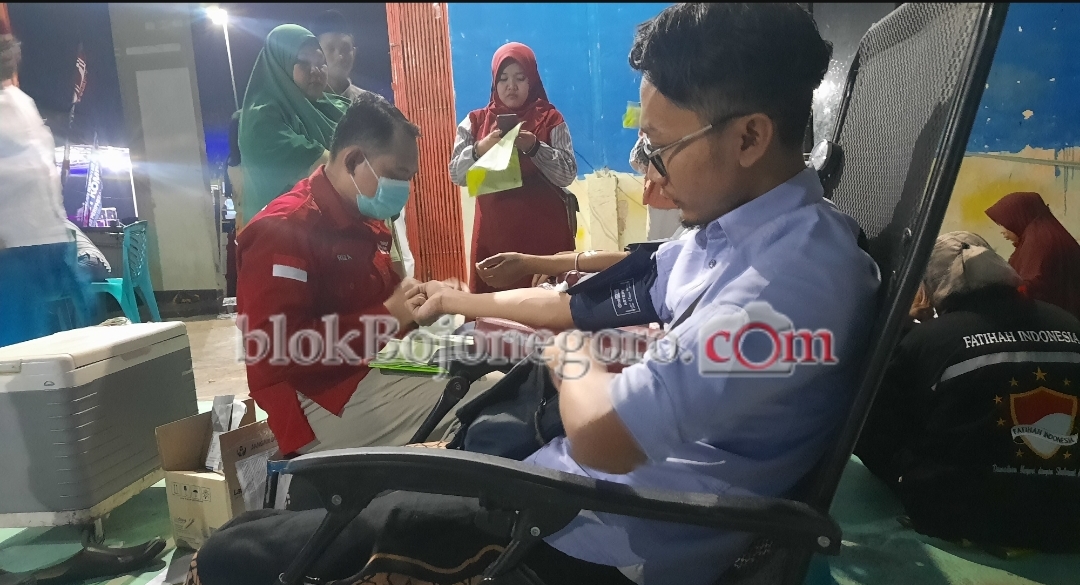 Warga Antusias Ikuti Donor Darah